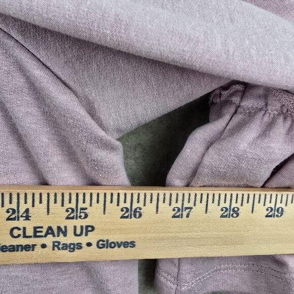 Lane Bryant Womens Open Cardigan Pink Ruffled 3/4 Sleeves Pearl Embellished - Picture 7 of 7